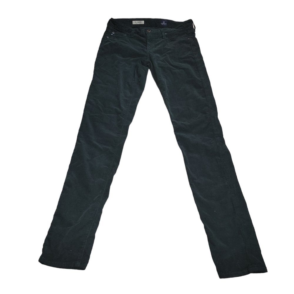 ADRIANO GOLDSCHMIED SKINNY GREEN CORDUROY STRETCH The Legging Super Skinny